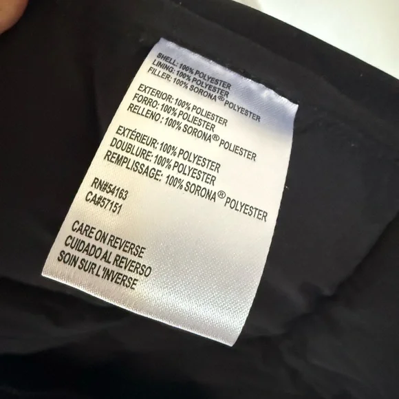 Calvin Klein Black Puffer Coat Women’s L - Picture 5 of 6